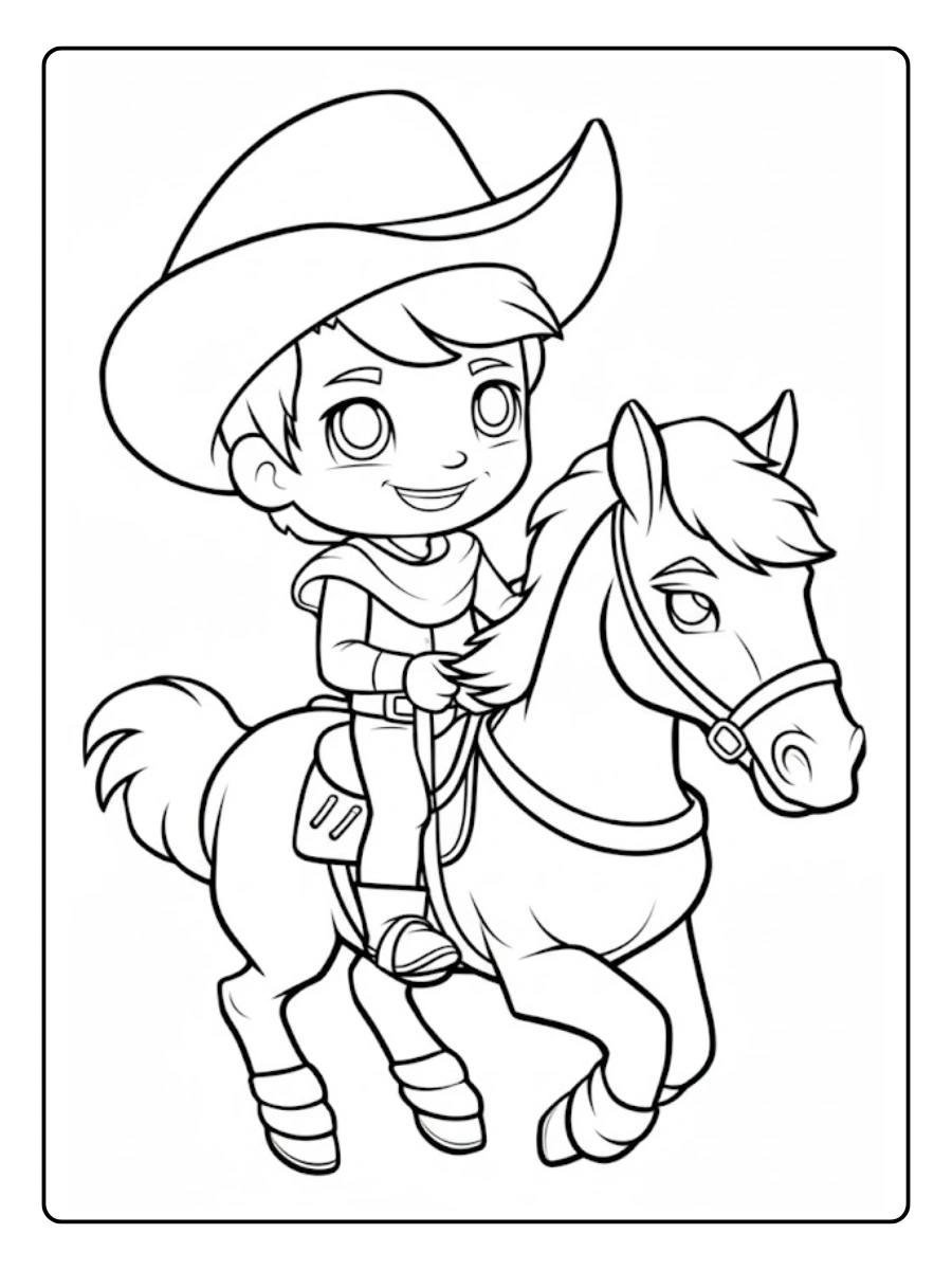 Desenho de Cavalo para Colorir (3)