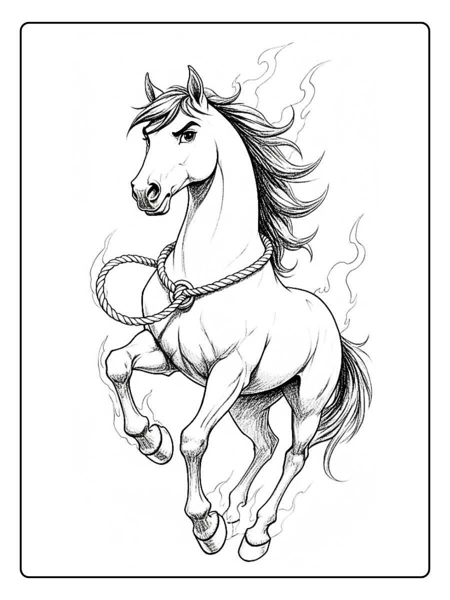 Desenho de Cavalo para Colorir (7)