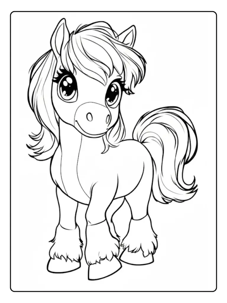 Desenho de Cavalo para Colorir (9)