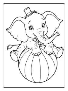 Desenho de Elefante para Colorir (14)