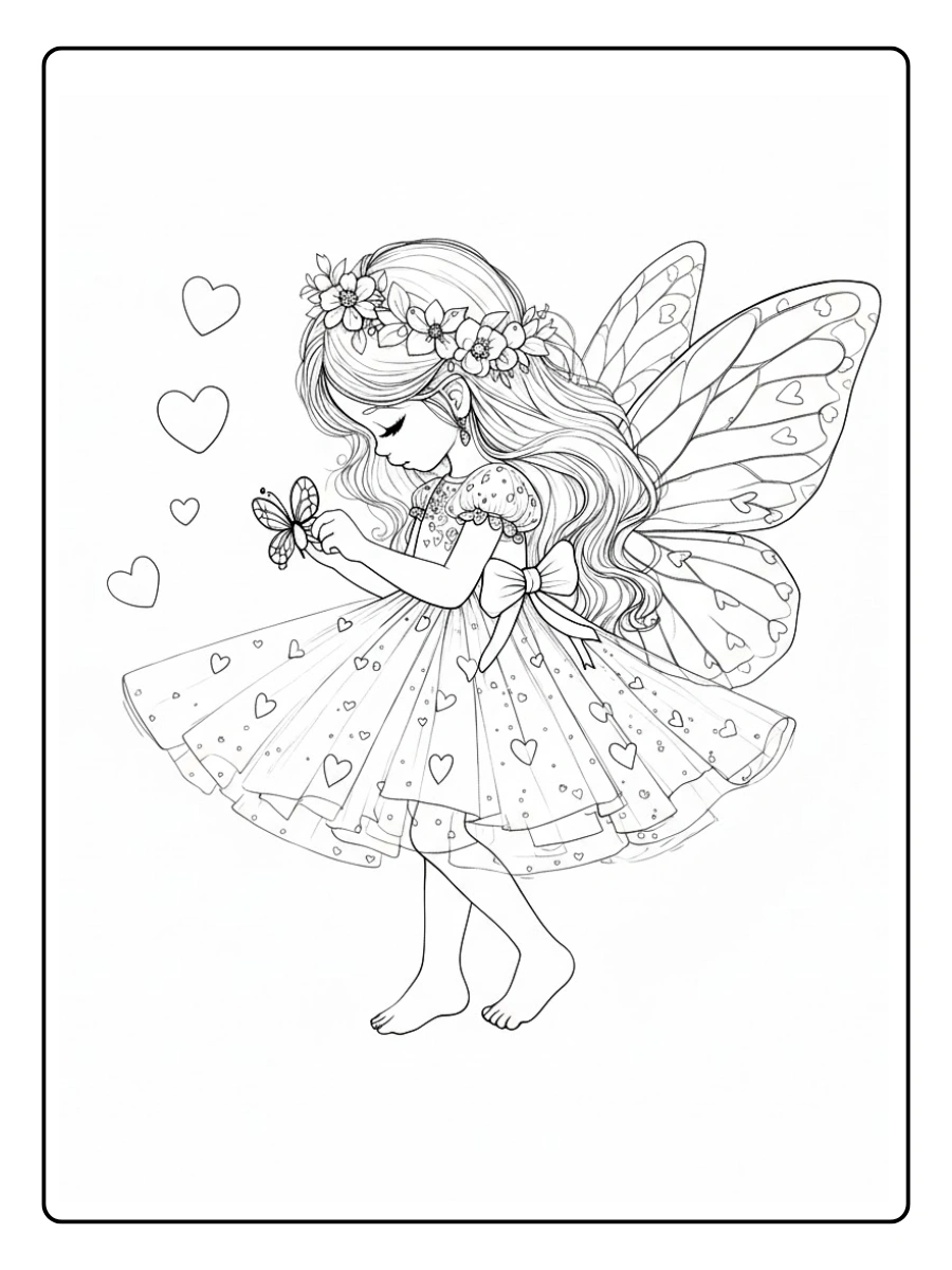 Desenho de Fada para Colorir (11)