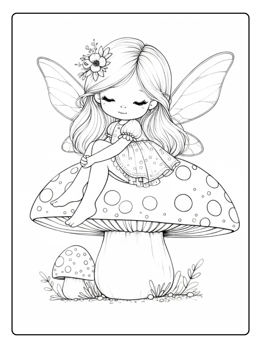 Desenho de Fada para Colorir (12)