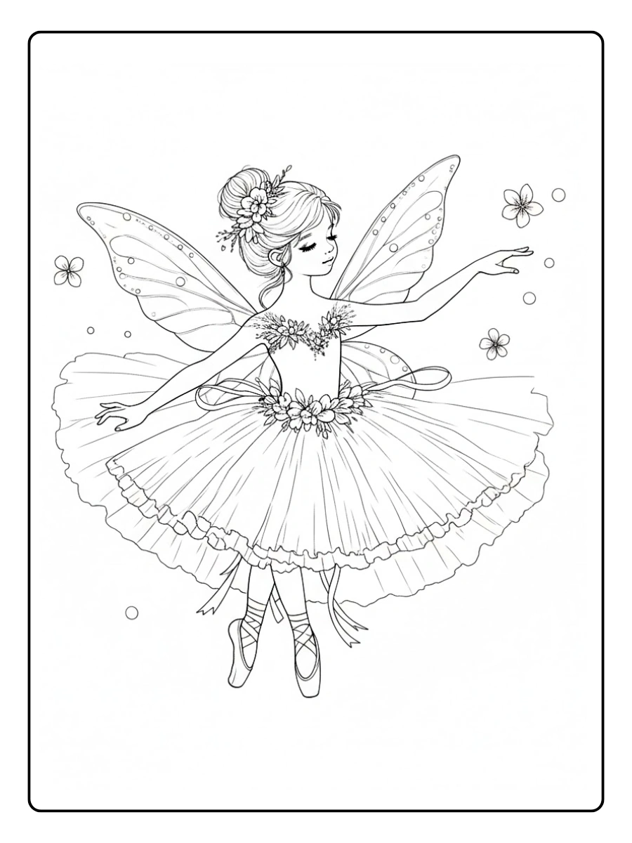 Desenho de Fada para Colorir (6)