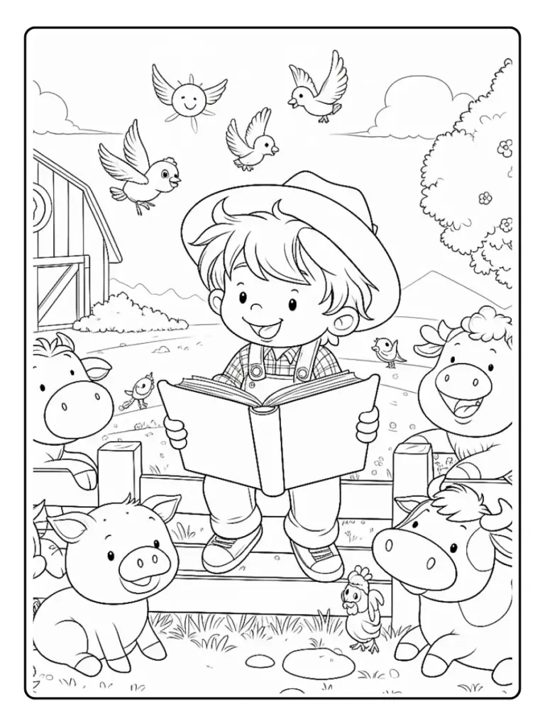 Desenho de Fazenda para Colorir (1)