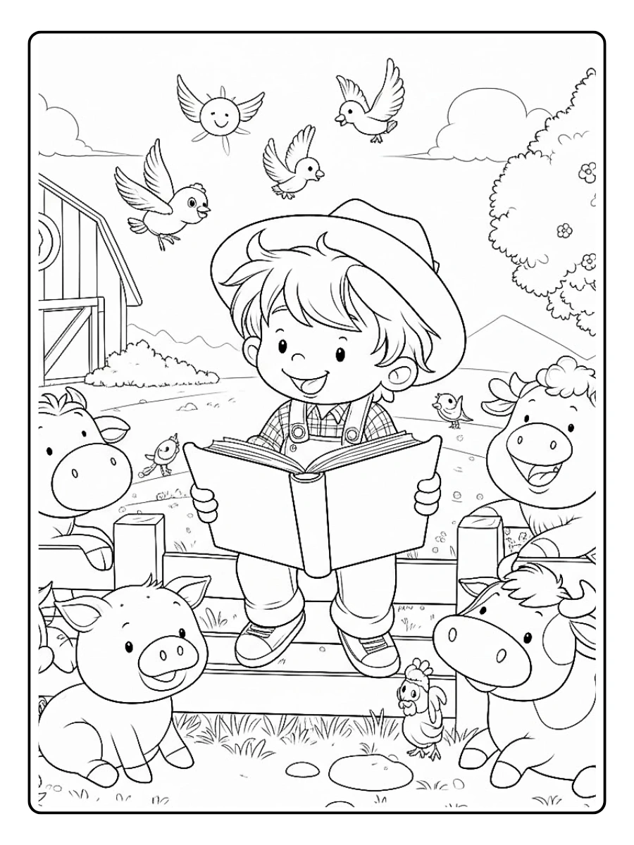 Desenho de Fazenda para Colorir (1)