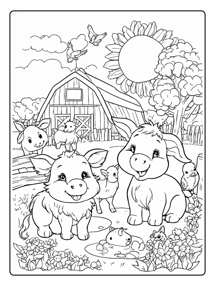 Desenho de Fazenda para Colorir (12)