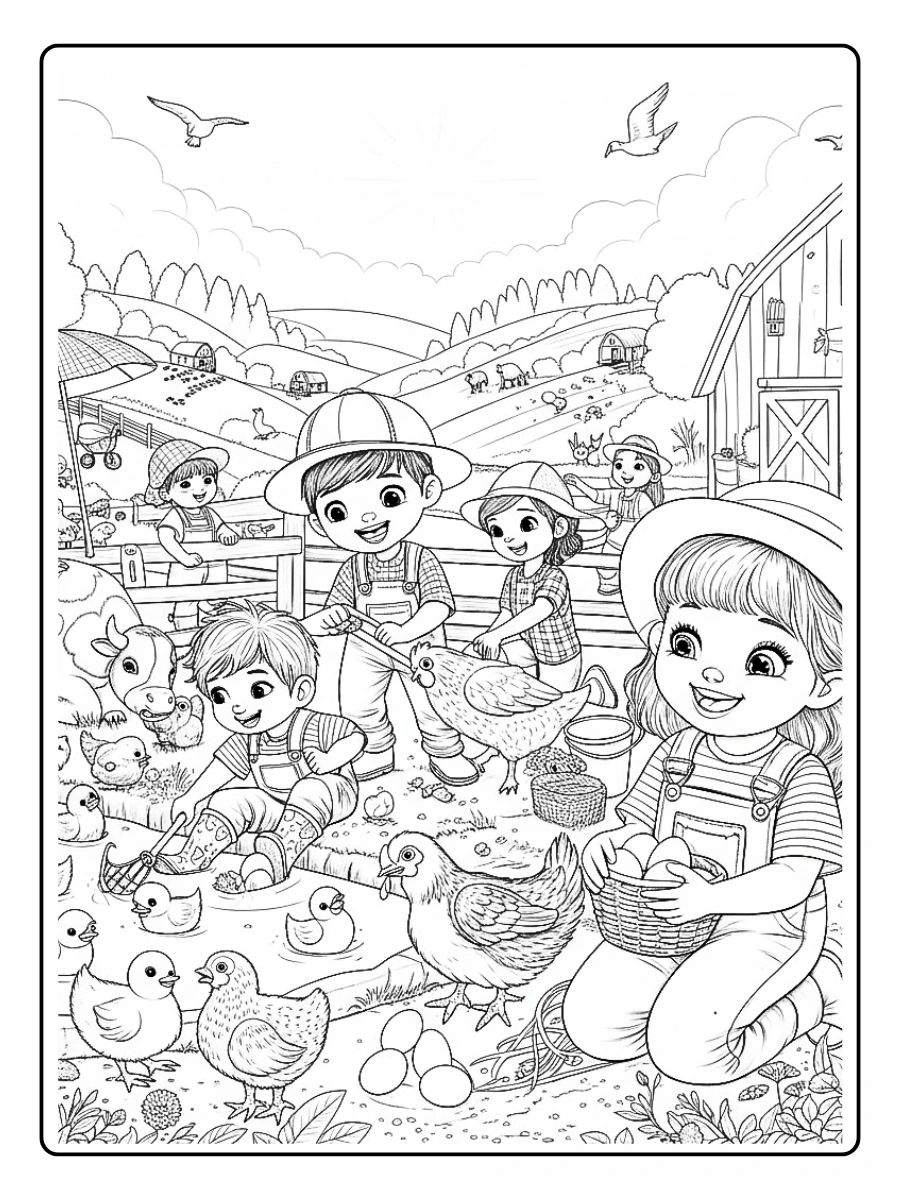 Desenho de Fazenda para Colorir (2)