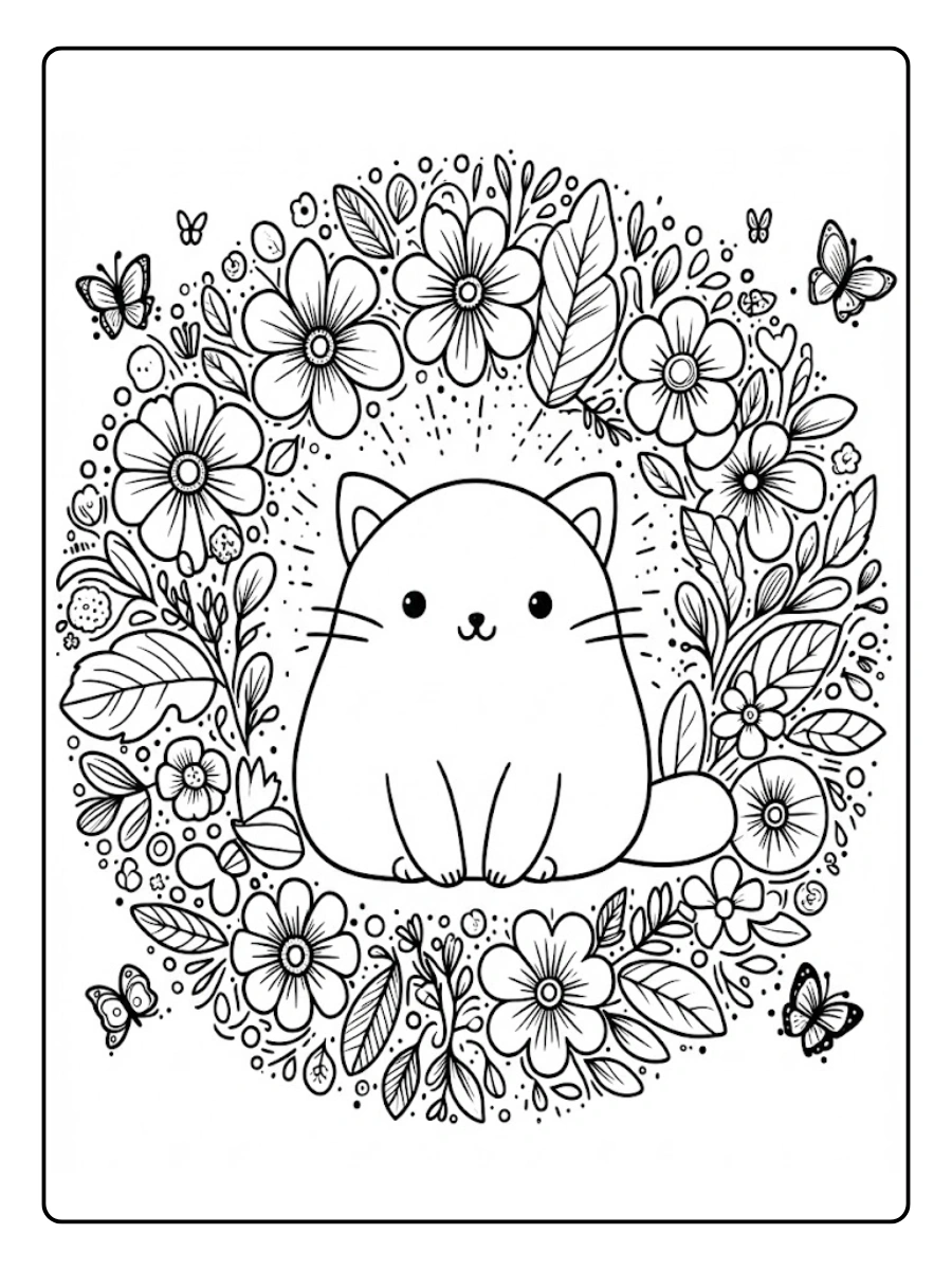 Desenho de Gato para Colorir (1)