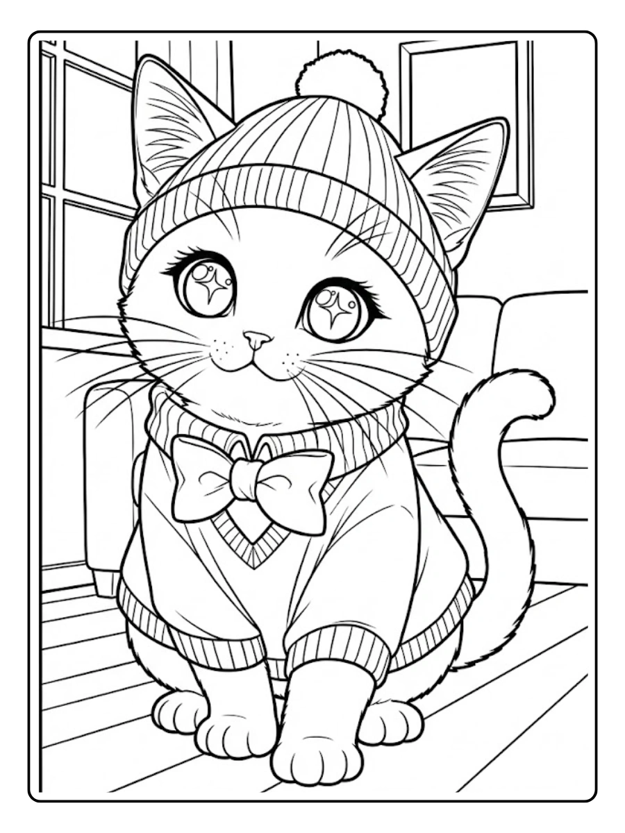 Desenho de Gato para Colorir (11)