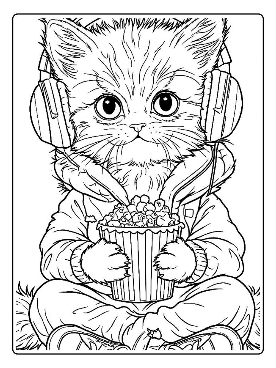 Desenho de Gato para Colorir (13)