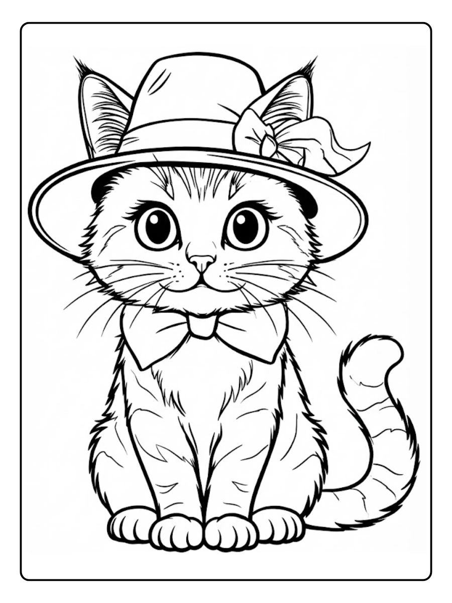 Desenho de Gato para Colorir (9)