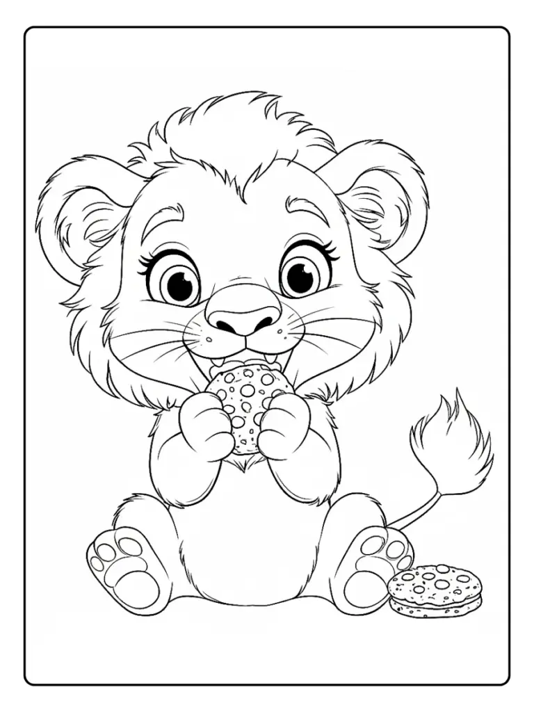 Desenho de Leão para Colorir (13)