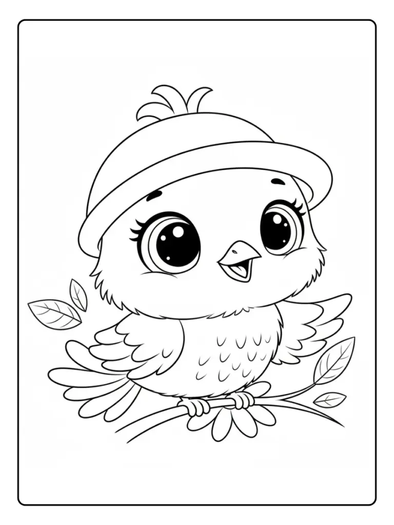 Desenho de Passarinho para Colorir (3)