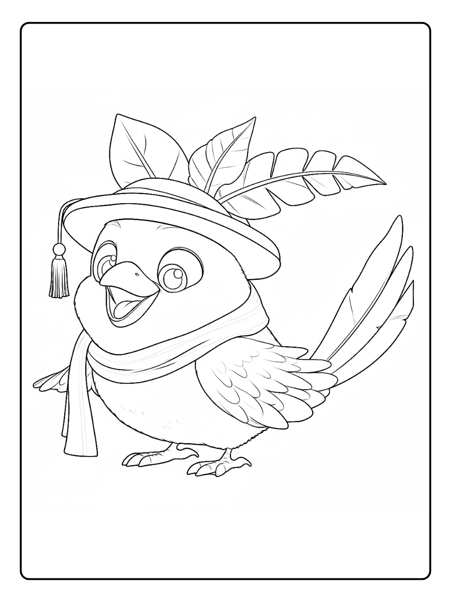 Desenho de Passarinho para Colorir (7)