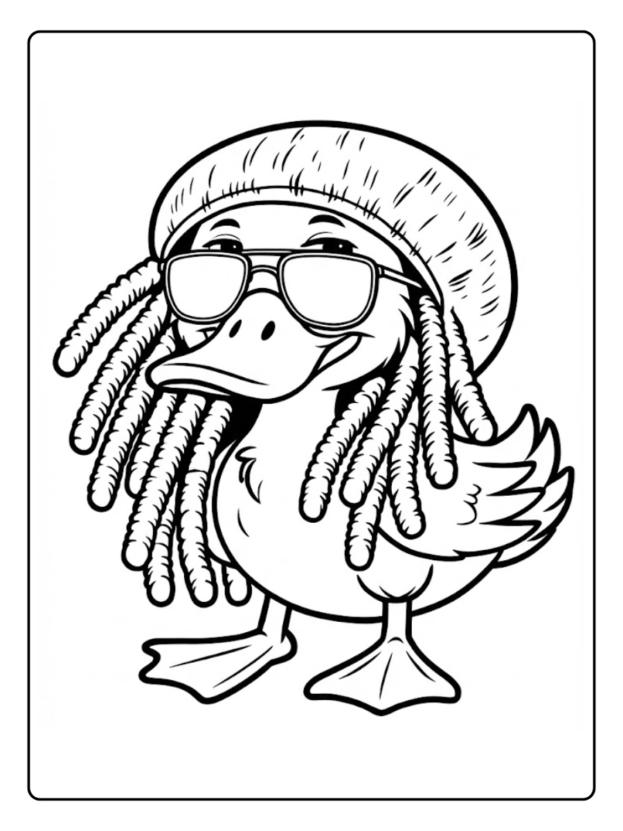 Desenho de Pato para Colorir (11)