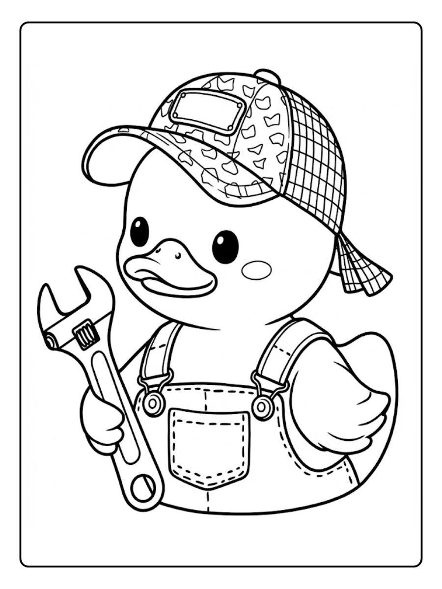 Desenho de Pato para Colorir (12)