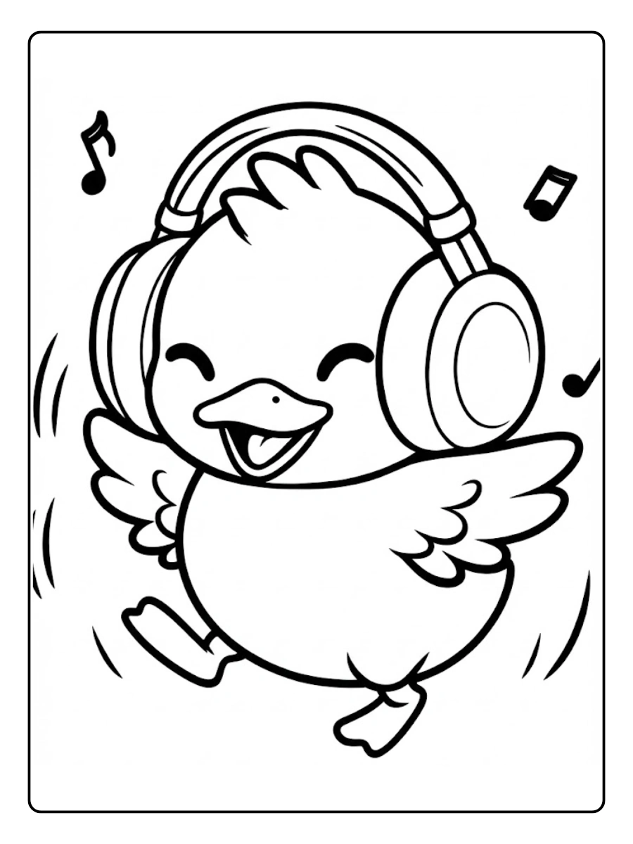 Desenho de Pato para Colorir (15)