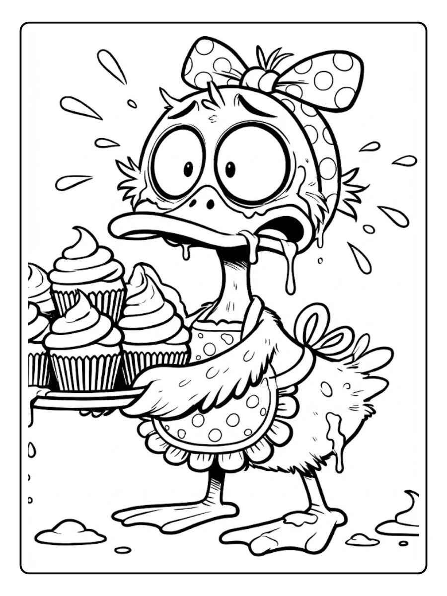 Desenho de Pato para Colorir (2)