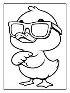 Desenho de Pato para Colorir (3)