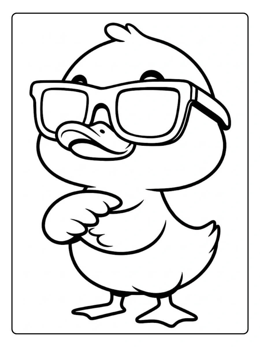 Desenho de Pato para Colorir (3)