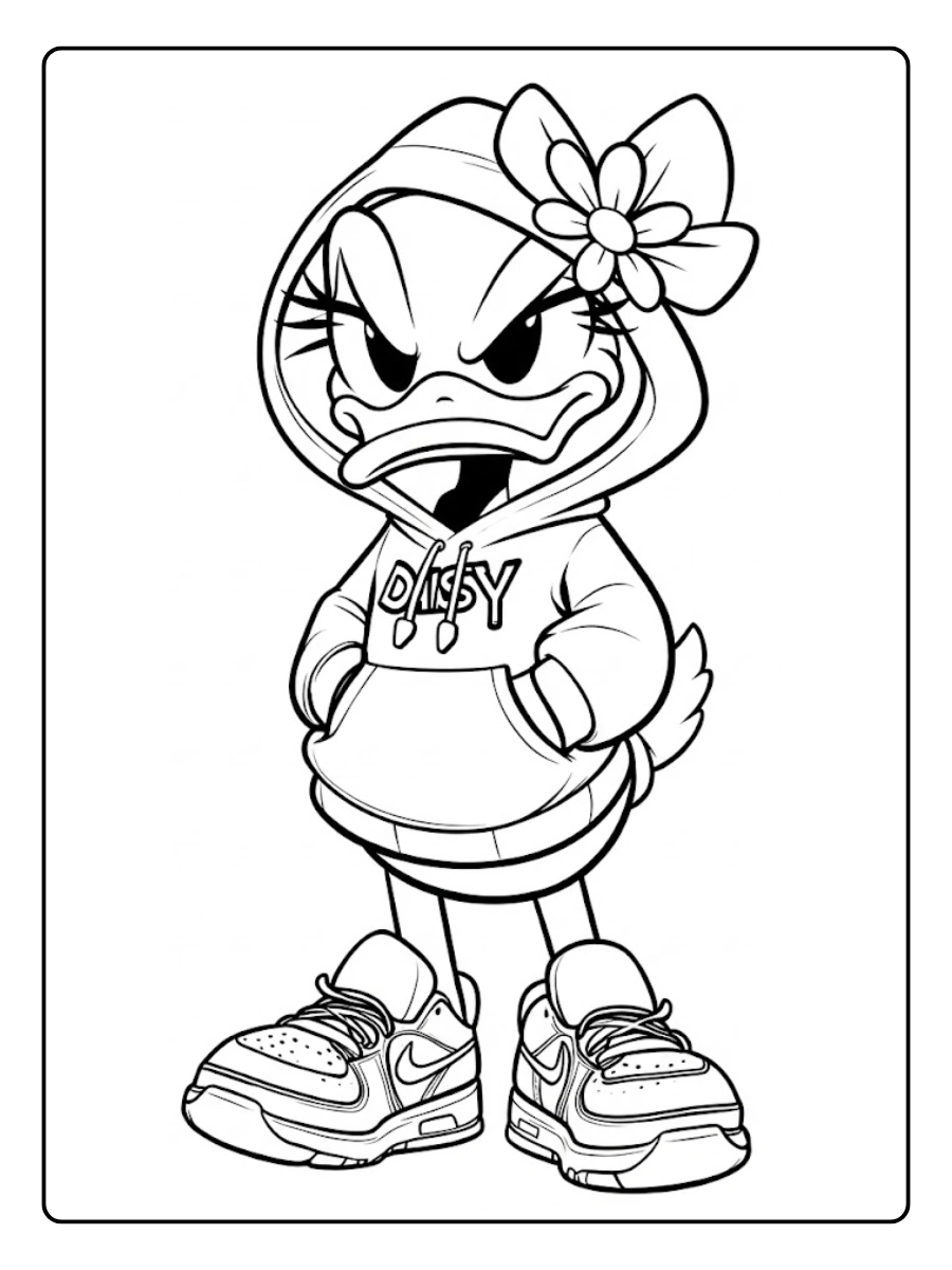 Desenho de Pato para Colorir (8)