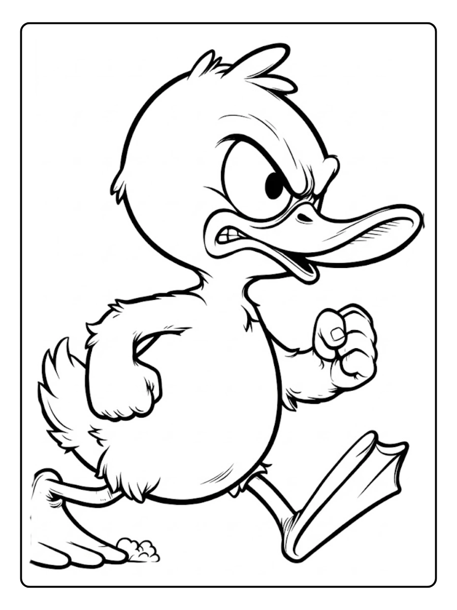 Desenho de Pato para Colorir (9)