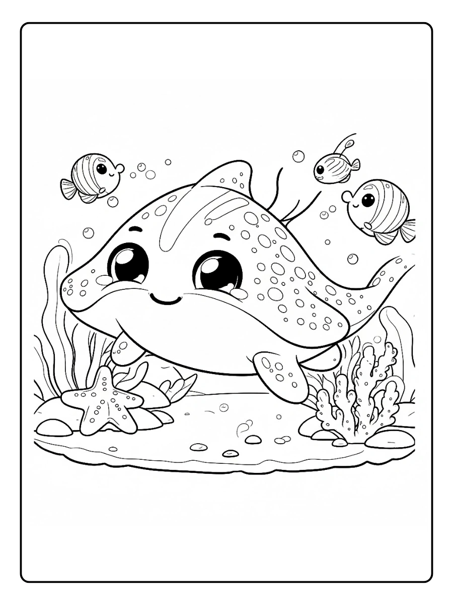 Desenho de Peixes para Colorir (10)