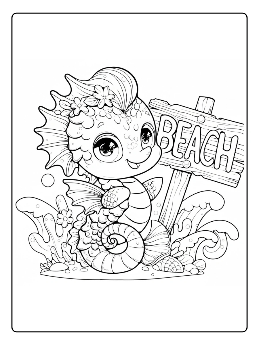 Desenho de Peixes para Colorir (12)