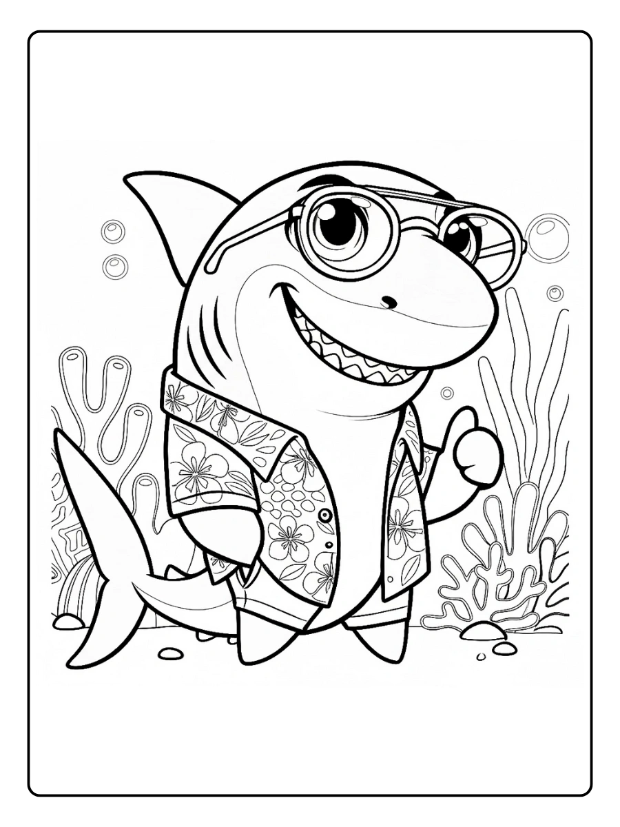 Desenho de Peixes para Colorir (2)