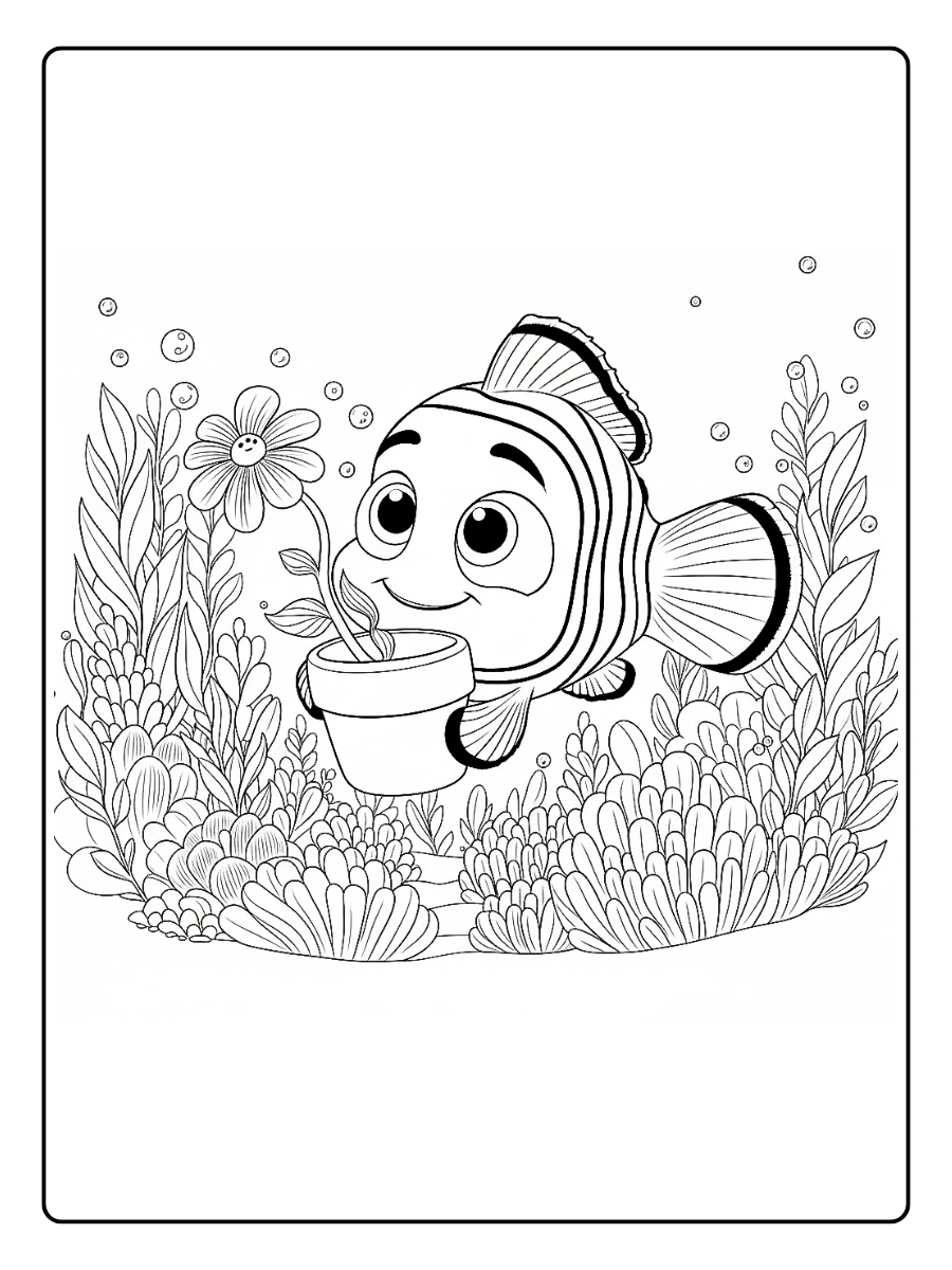 Desenho de Peixes para Colorir (3)
