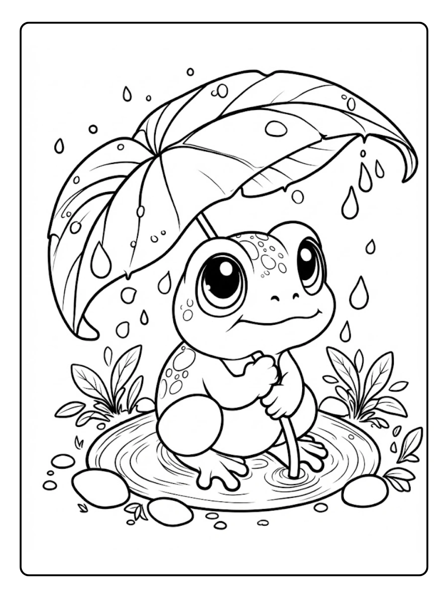 Desenho de Sapo para Colorir (1)