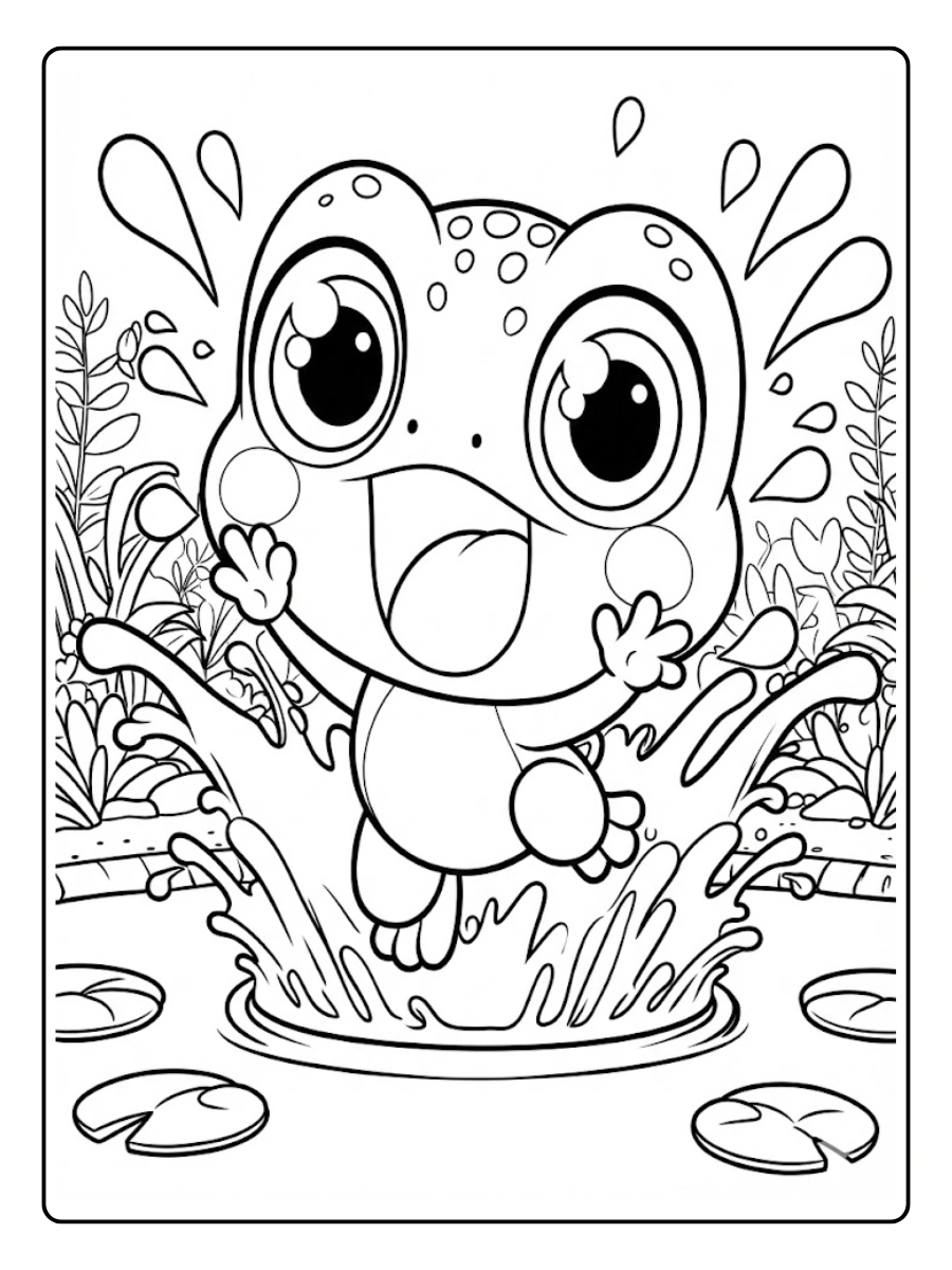 Desenho de Sapo para Colorir (10)