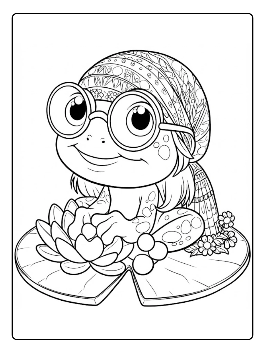 Desenho de Sapo para Colorir (11)