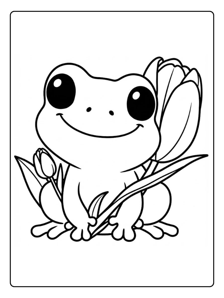 Desenho de Sapo para Colorir (4)