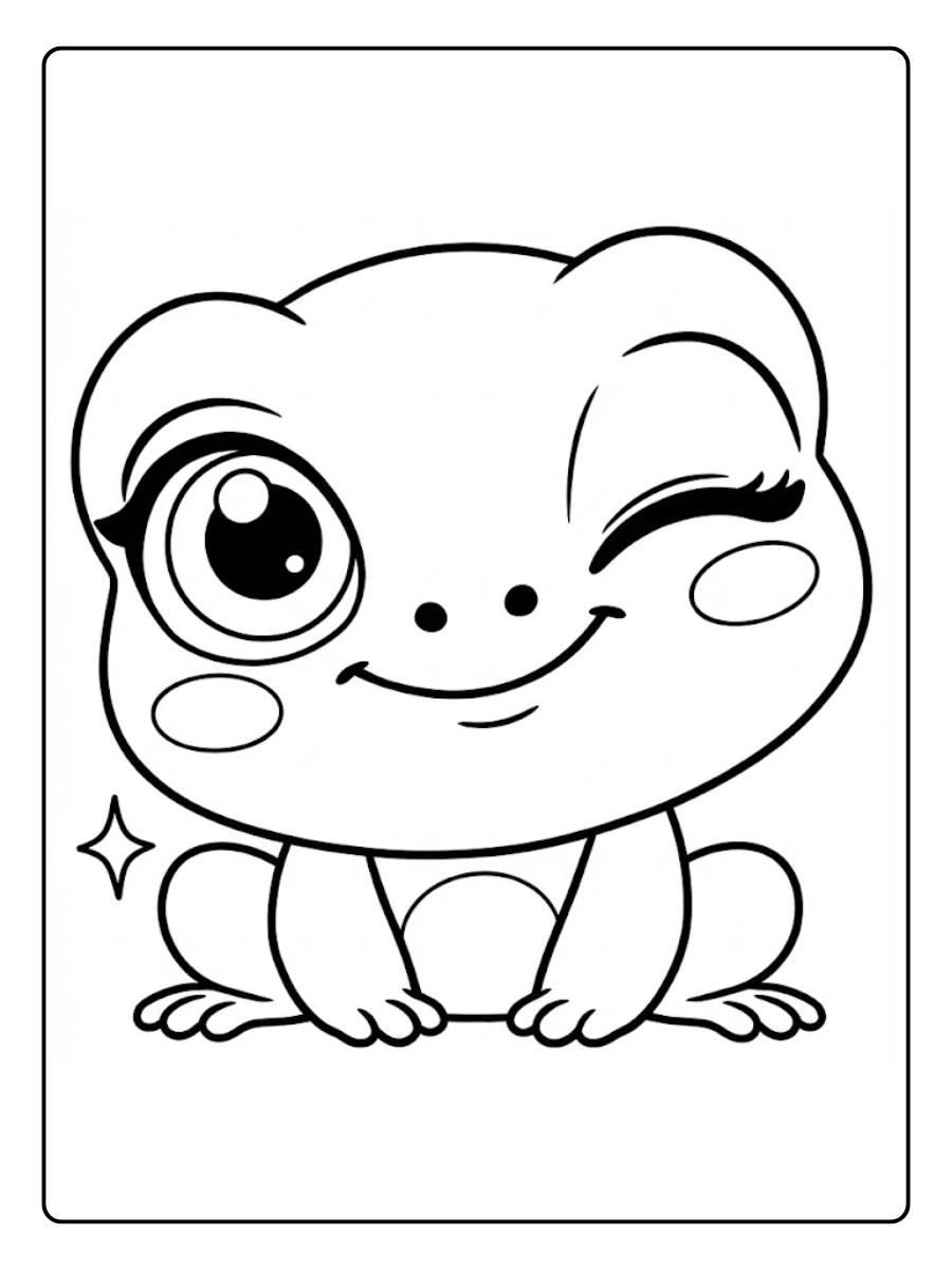 Desenho de Sapo para Colorir (6)