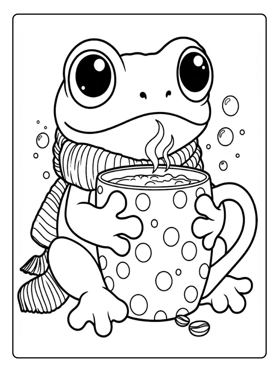 Desenho de Sapo para Colorir (8)