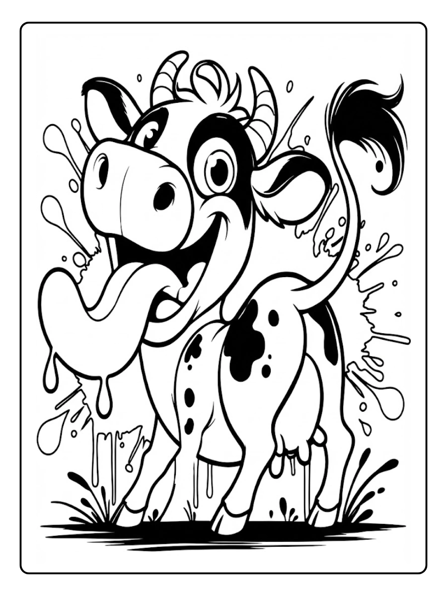 Desenho de Vaca para Colorir (1)