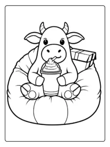 Desenho de Vaca para Colorir (12)