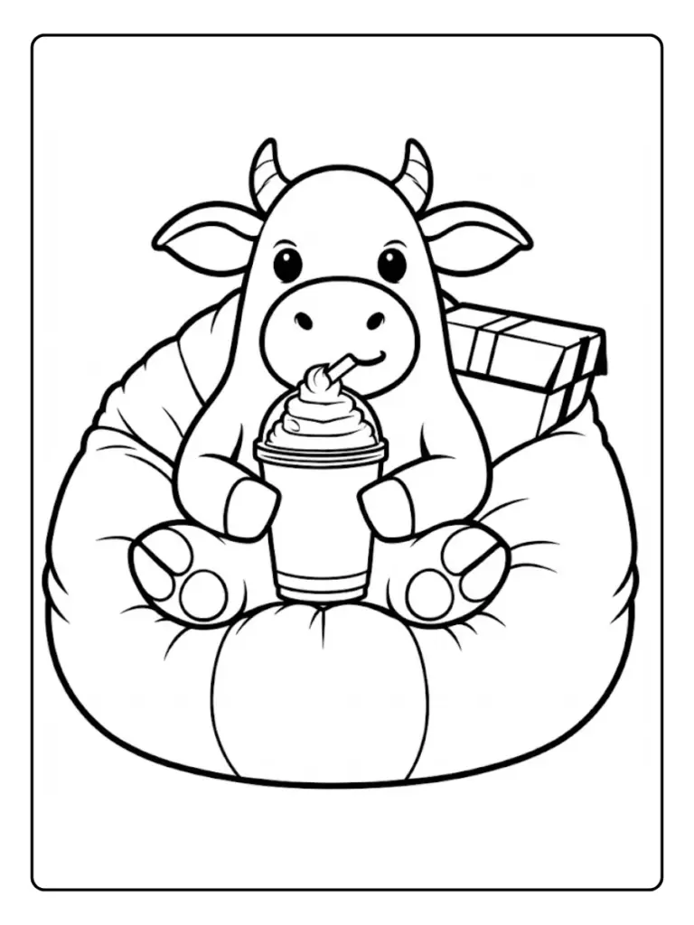 Desenho de Vaca para Colorir (12)