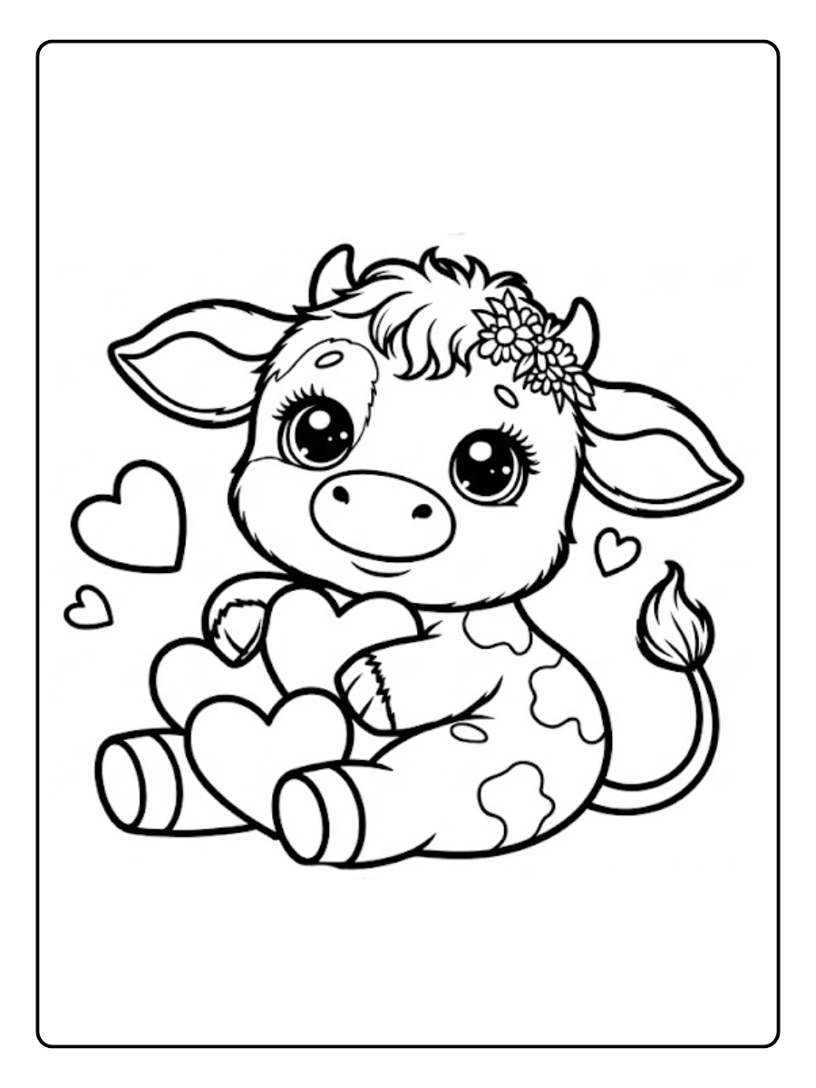 Desenho de Vaca para Colorir (14)