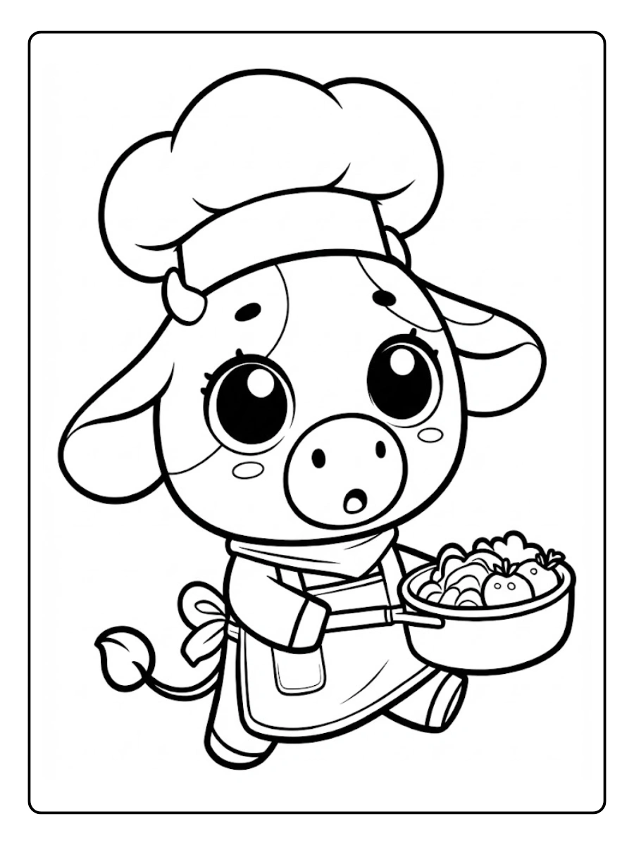 Desenho de Vaca para Colorir (2)