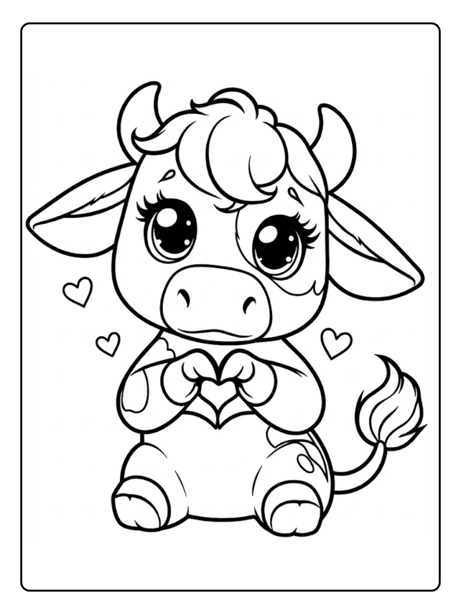 Desenho de Vaca para Colorir (3)