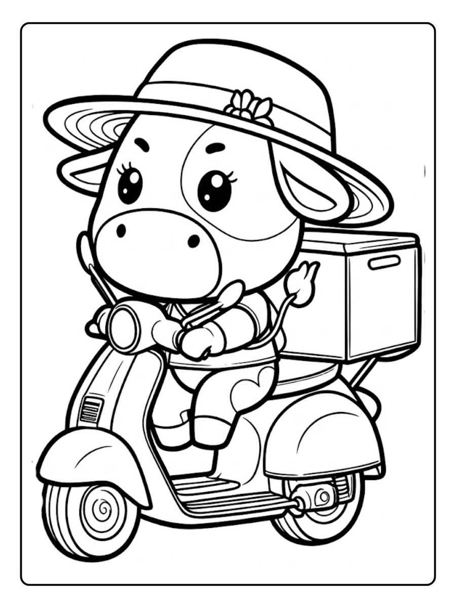 Desenho de Vaca para Colorir (5)