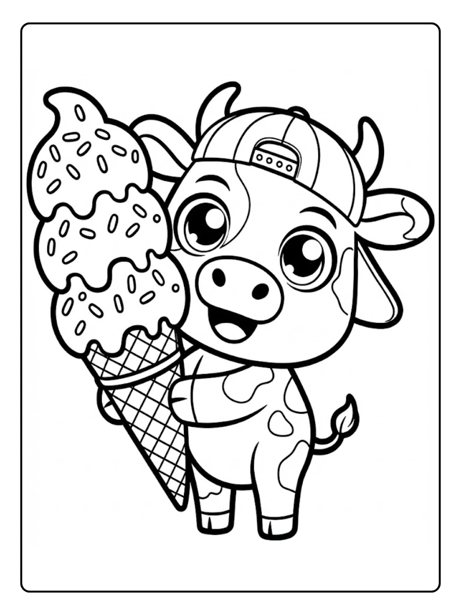 Desenho de Vaca para Colorir (7)