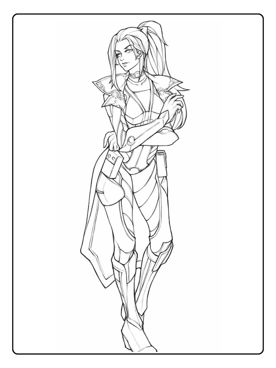 Desenho do League of Legends para colorir