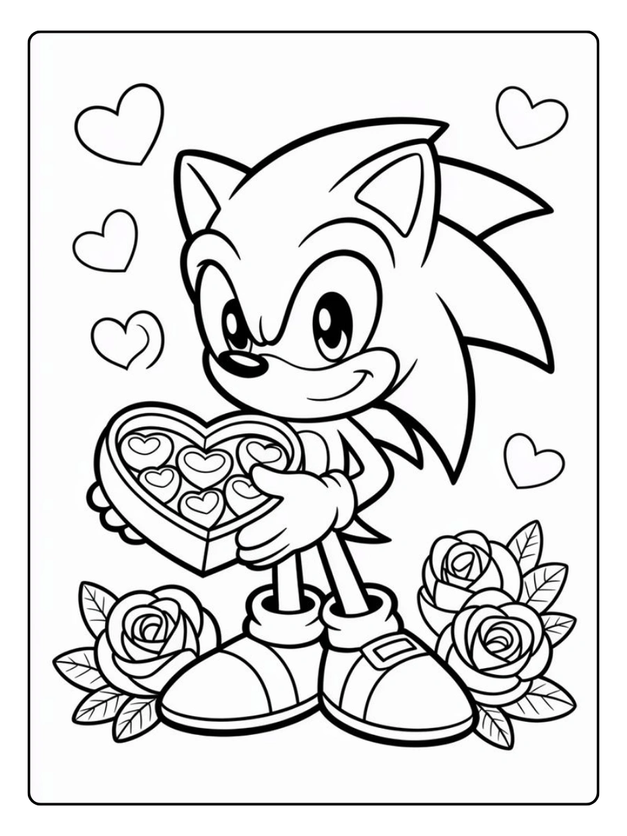 Desenho do Sonic para crianças