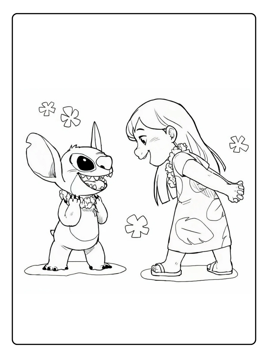Desenho para Colorir Lilo e Stitch (14)