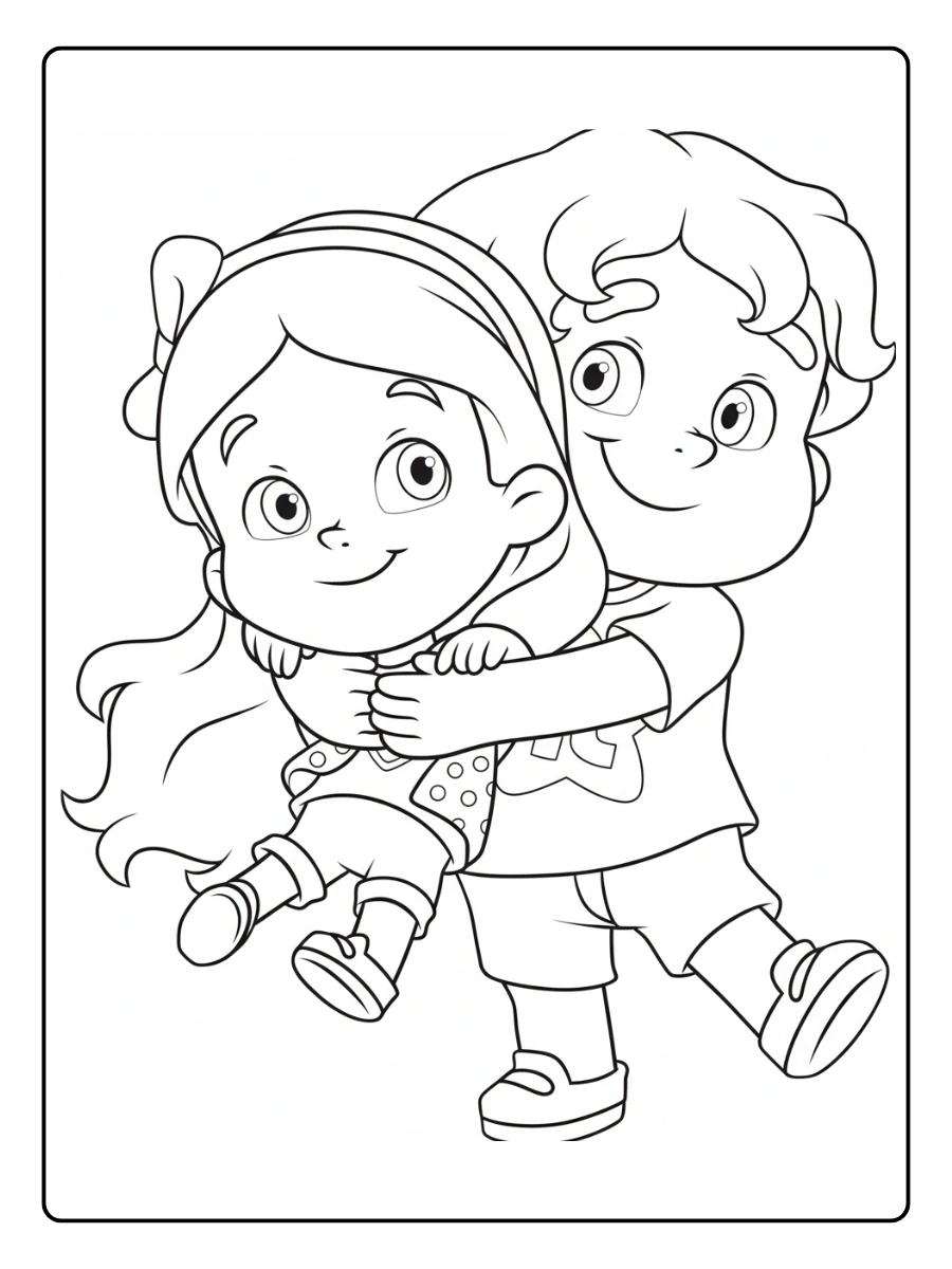 Desenho para Colorir Maria Clara e JP (1)