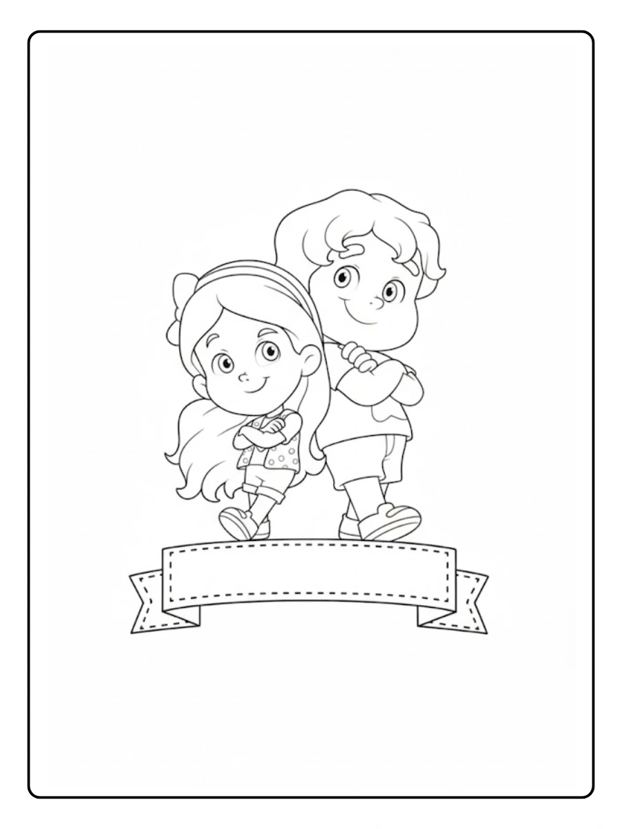 Desenho para Colorir Maria Clara e JP (5)