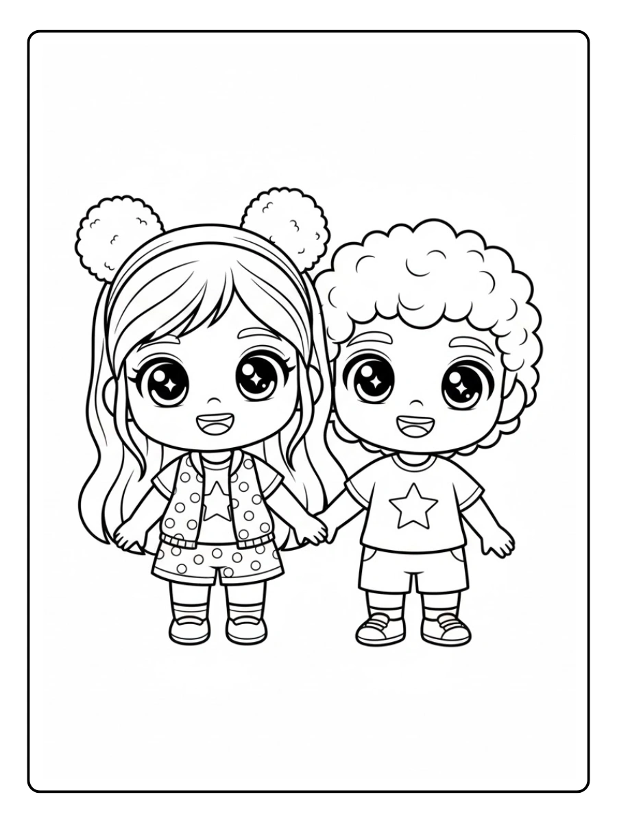 Desenho para Colorir Maria Clara e JP (7)
